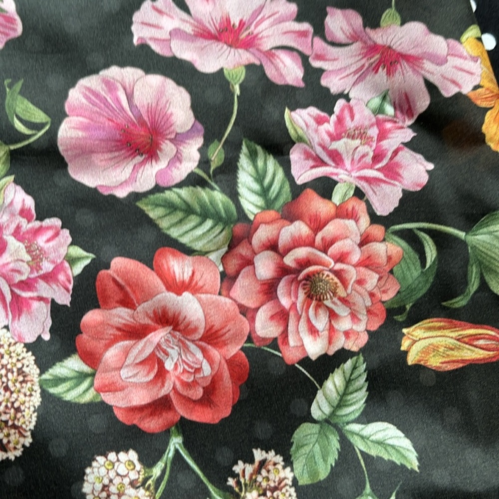 Johnny Was Akki Floral Silk Scarf - Picture 8 of 8
